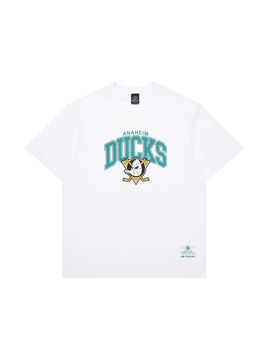 MJA-Q13 (Majestic logo arch tee dks white) 72492608