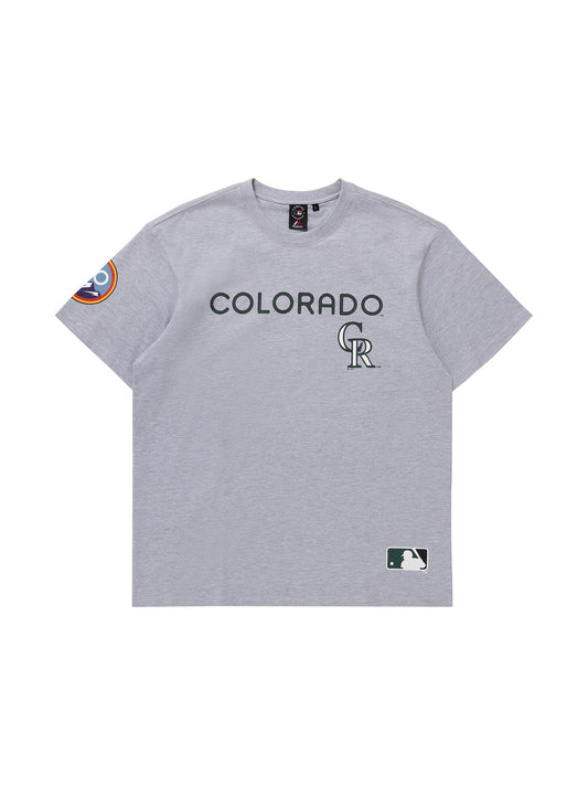 MJA-E13 (Majestic city connect wordmark colorado rockies tee grey marle) 42493043