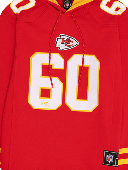 MJA-R14 (Majestic mens nfl panel hoodie kansas city cheifs red) 52596521