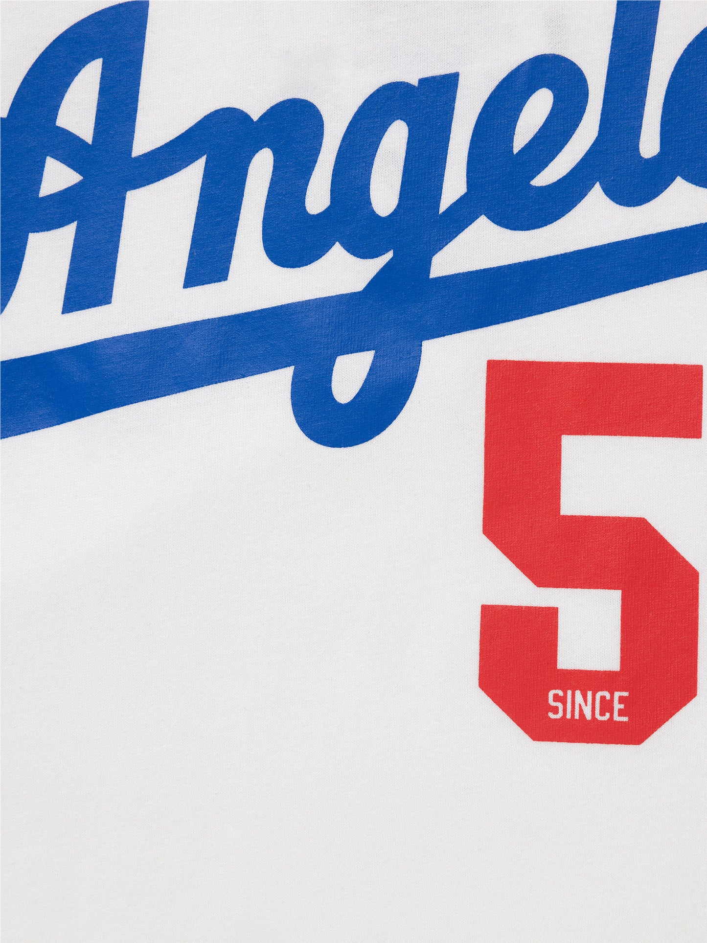 MJA-G12 (Majestic major league baseball script number tee dodgers vintage white) 102393043