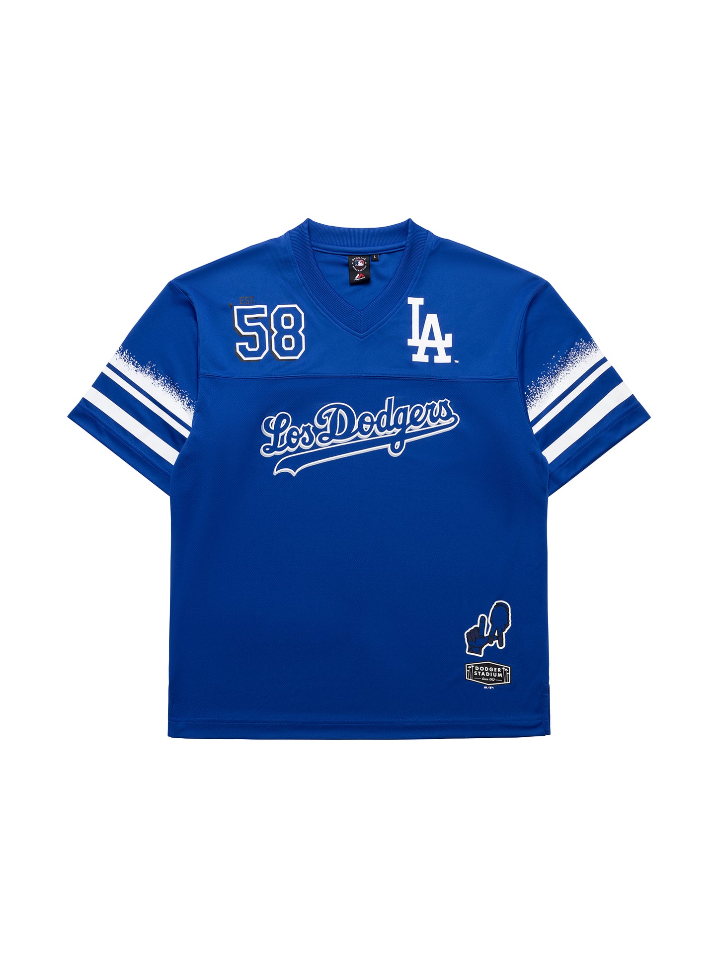 MJA-S13 (Majestic city connect mesh los angeles dodgers oversize tee cobalt) 92495652