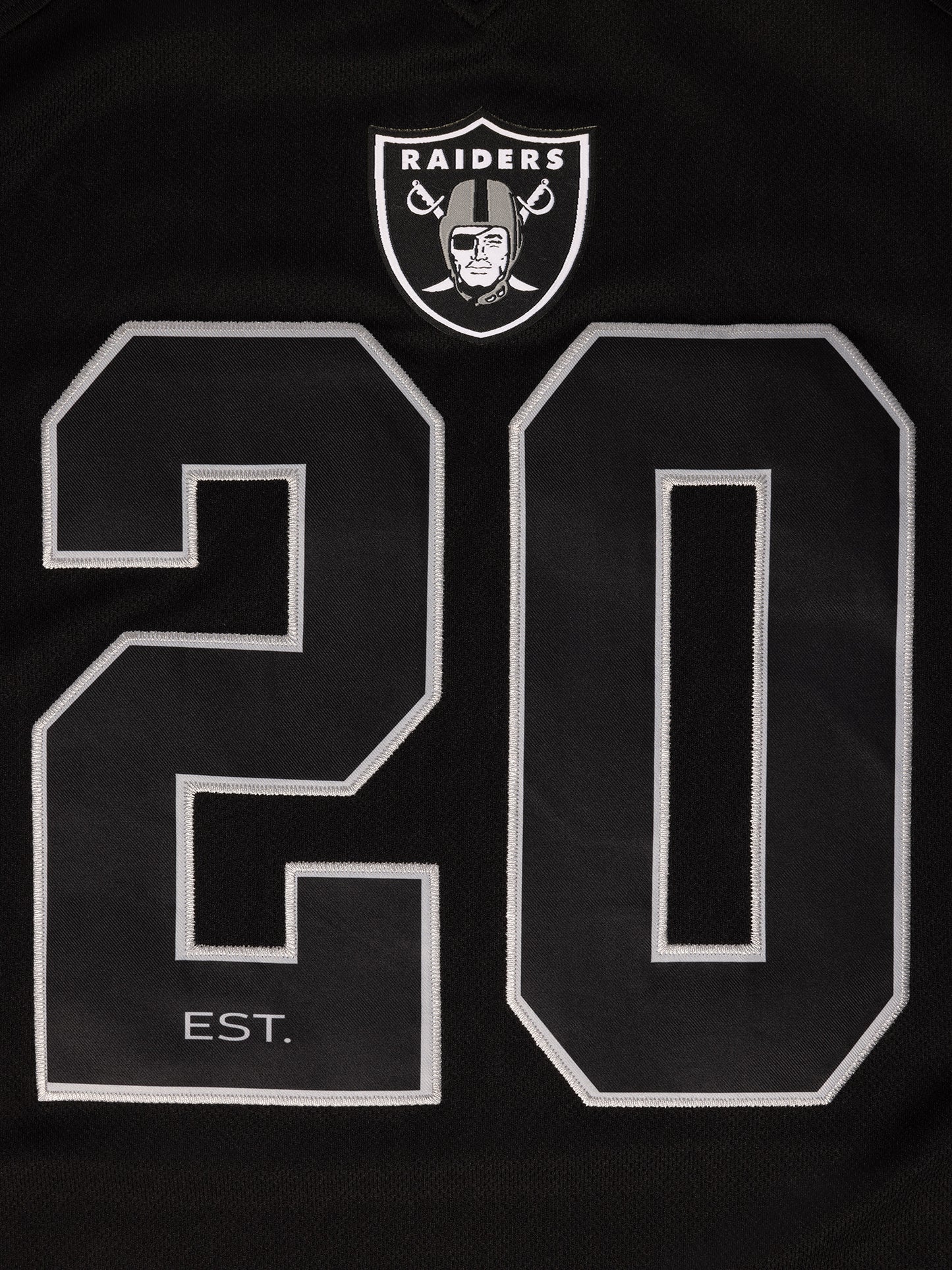 MJA-Z13 (Majestic mixed mesh replica raiders jersey black) 102496087