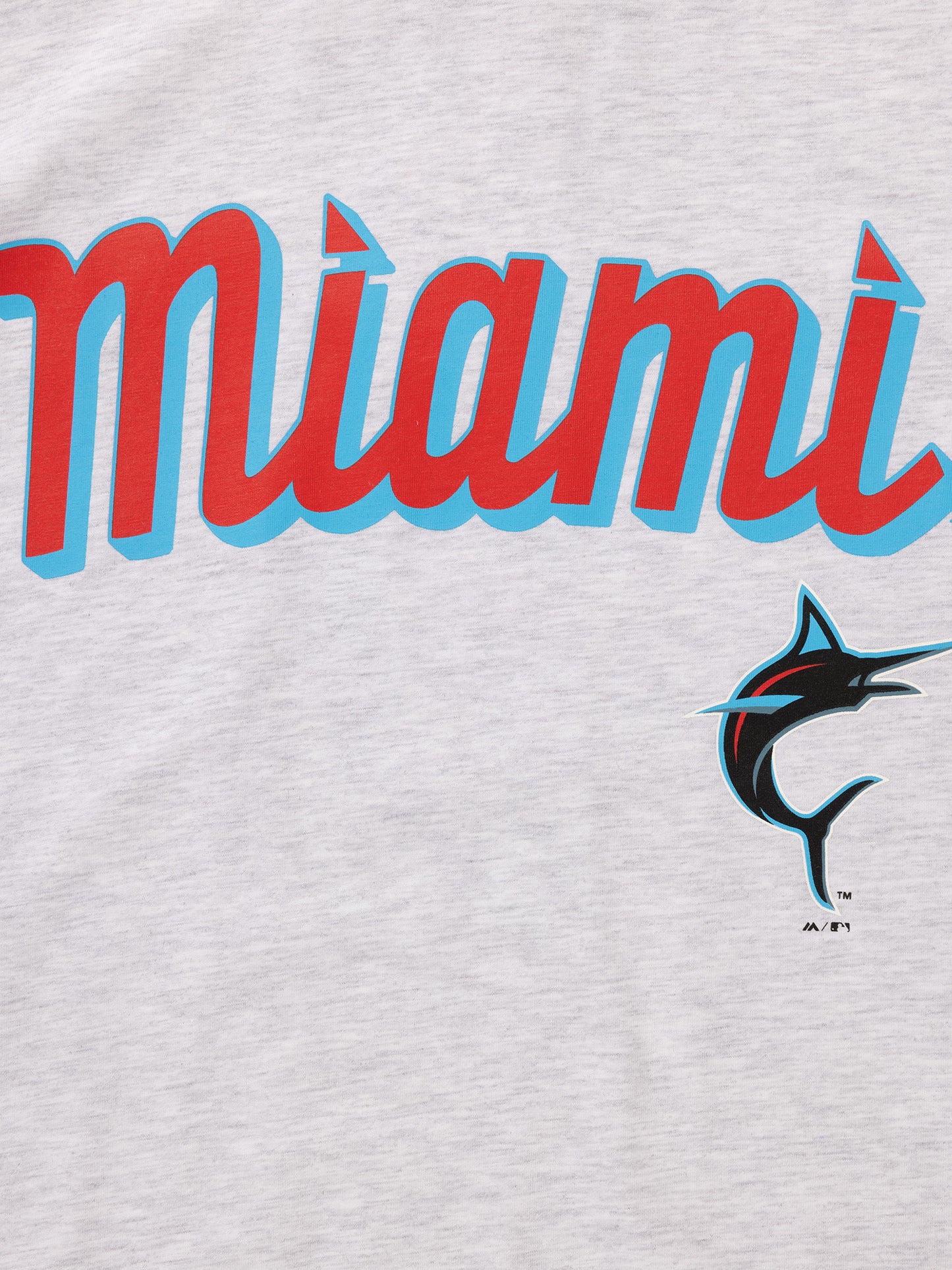 MJA-L13 (Majestic city connect wordmark florida marlins tee white marle) 52493043