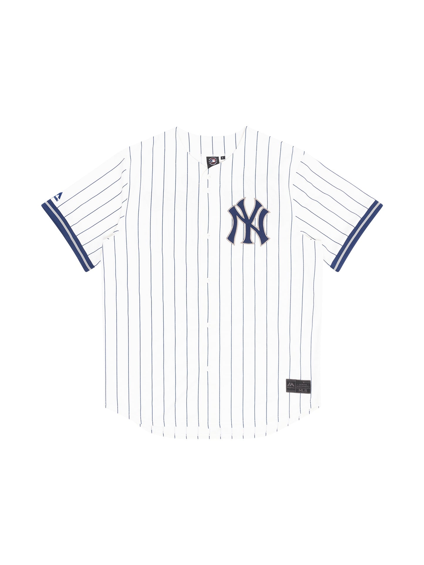 MJA-R10 (Majestic major league baseball pinstripe replica jersey yankees vintage white) 52396087