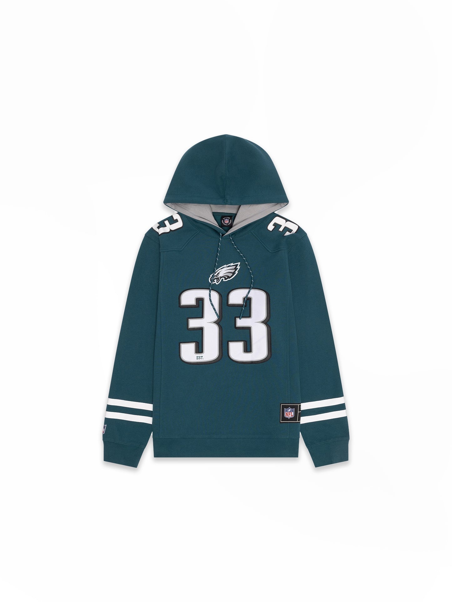 MJA-U14 (Majestic mens nfl panel hoodie eagles midnight green) 52596521