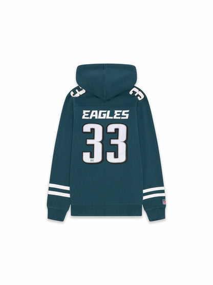 MJA-U14 (Majestic mens nfl panel hoodie eagles midnight green) 52596521