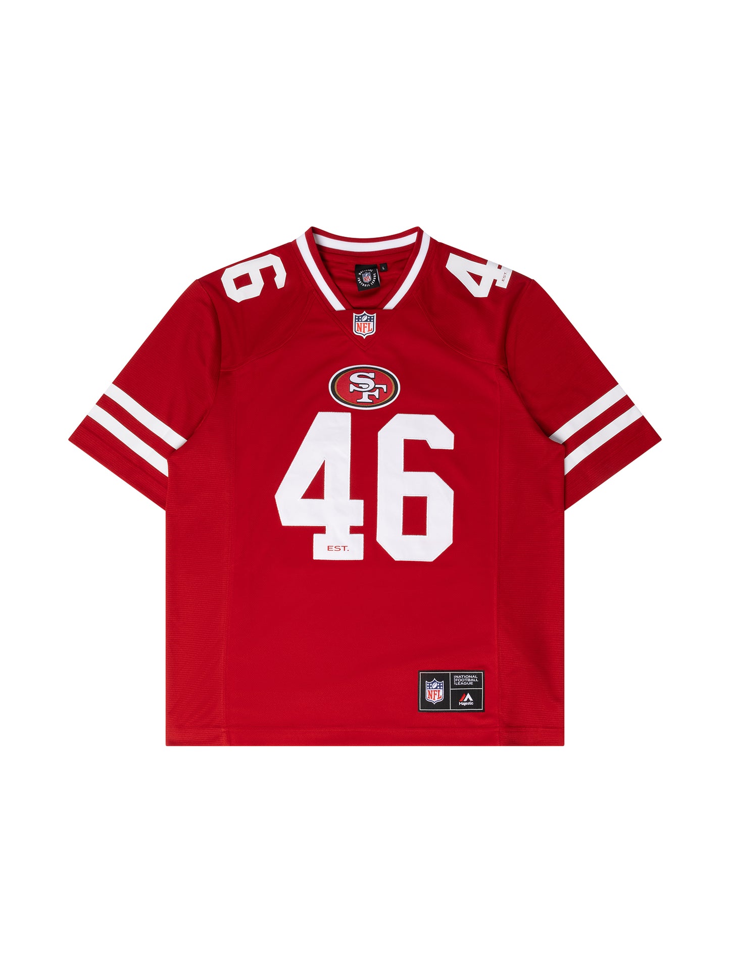 MJA-D14 (Majestic mixed mesh replica 49ers jersey bright red) 102496087