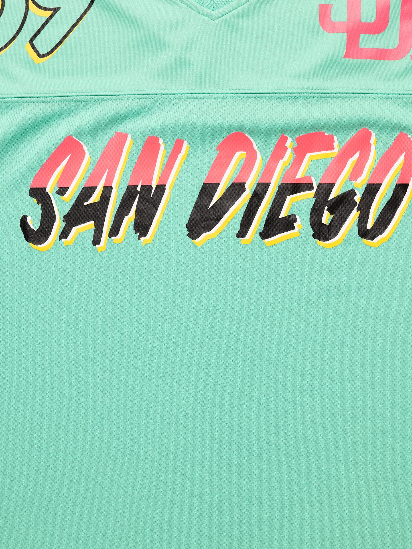 MJA-U13 (Majestic city connect mesh oversize san diego padres tee aqua)