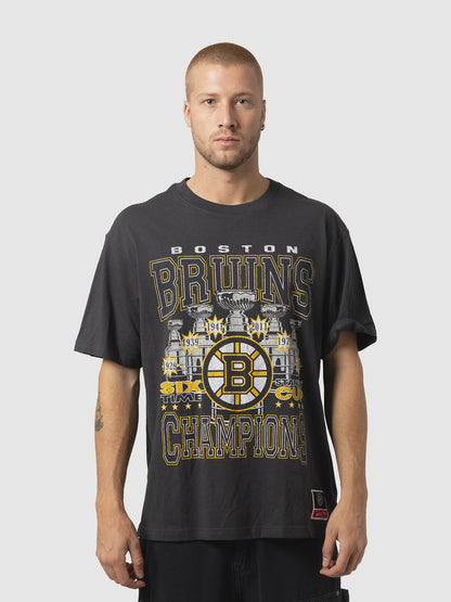 MNA-W50 (Mitchell & ness NHL 6x stanley cup champs tee boston bruins washed black) 42692391