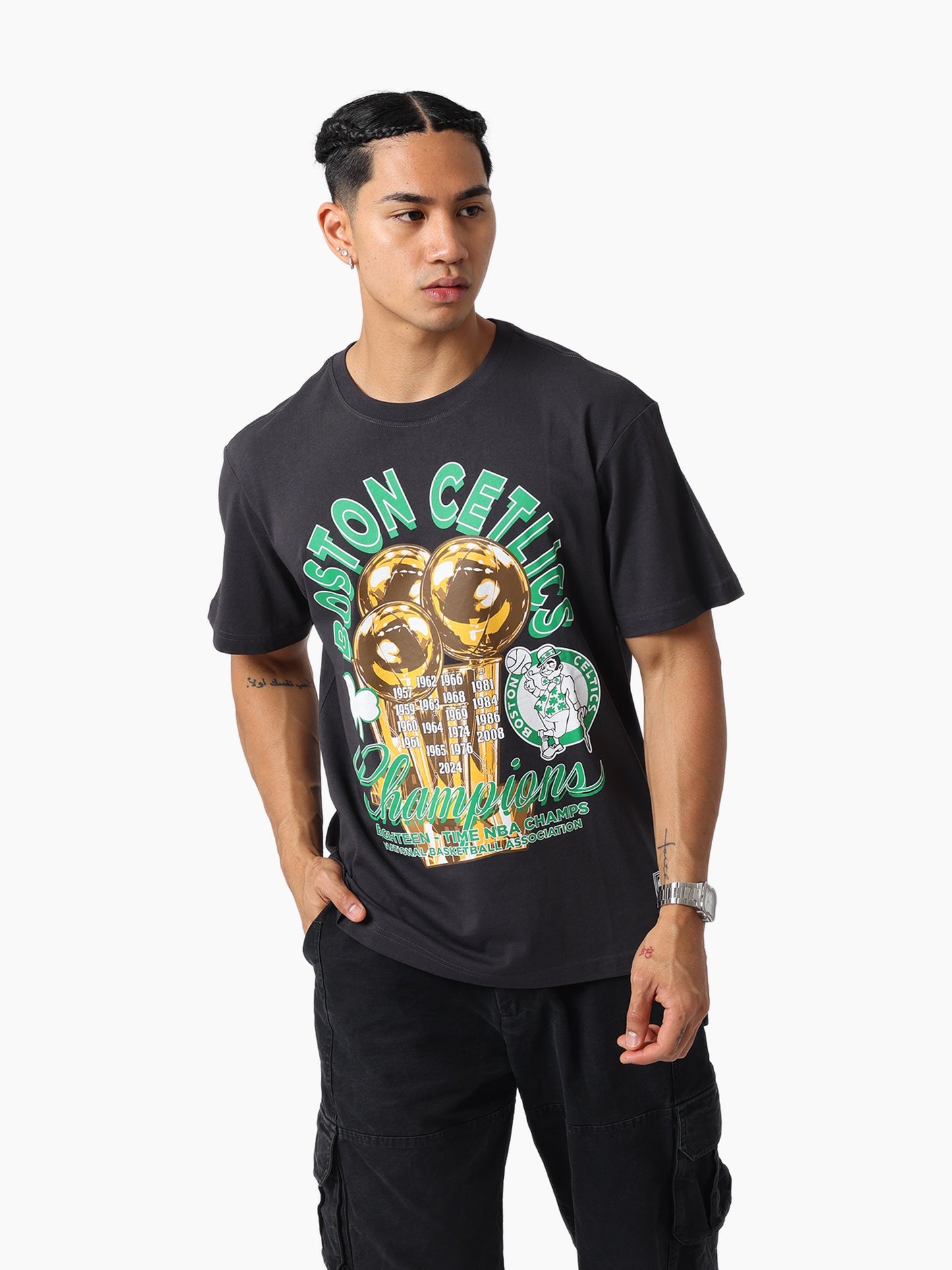 MNA-T49 (Mitchell & ness chasing dreams tee celtics washed black) 122592591