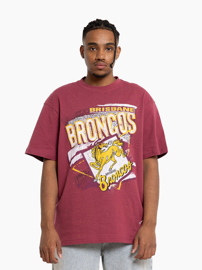 MNA-C37 (Mitchell and ness abstract tee broncos maroon) 72493043