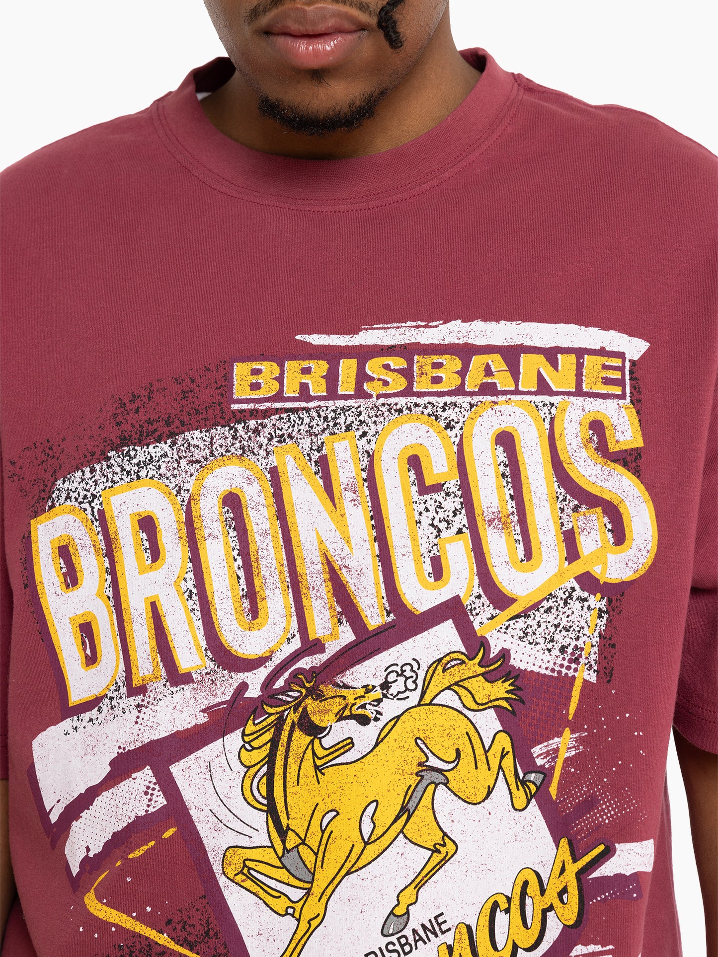 MNA-C37 (Mitchell and ness abstract tee broncos maroon) 72493043