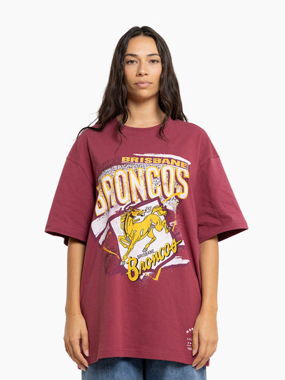 MNA-C37 (Mitchell and ness abstract tee broncos maroon) 72493043