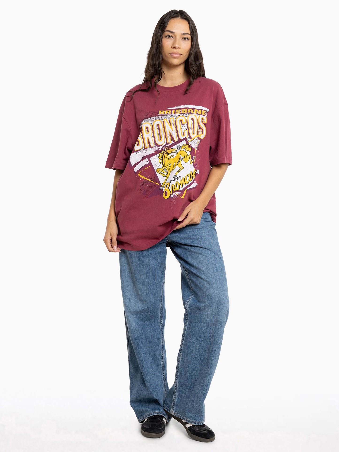 MNA-C37 (Mitchell and ness abstract tee broncos maroon) 72493043