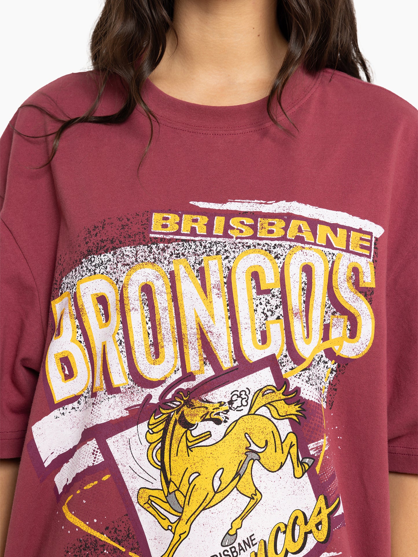 MNA-C37 (Mitchell and ness abstract tee broncos maroon) 72493043