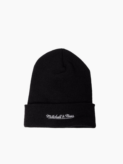 MNA-Q45 (Mitchell & ness classics all blacks cuffed beanie solid dyed black) 92591760