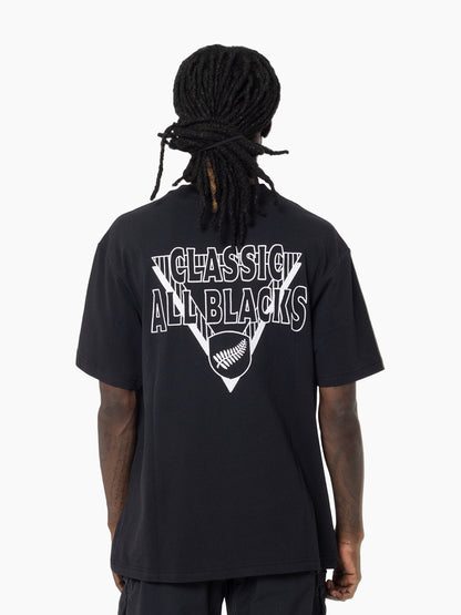 MNA-U45 (Mitchell & ness classic silver fern tee solid dyed black) 92592391