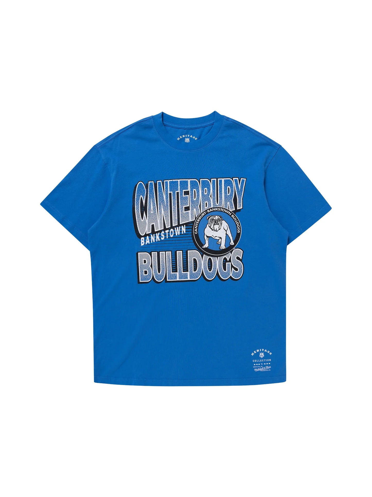 MNA-R31 (Mitchell and ness inclined stack tee canterbury bankstown bulldogs royal) 102393347