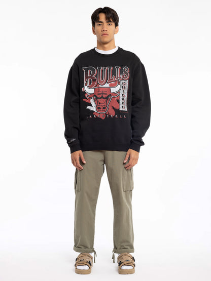 MNA-L26(Mitchell and ness paintbrush crew bulls faded black) 42396087