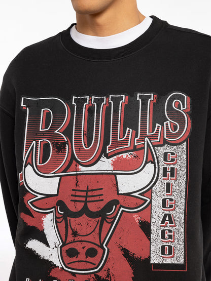 MNA-L26(Mitchell and ness paintbrush crew bulls faded black) 42396087