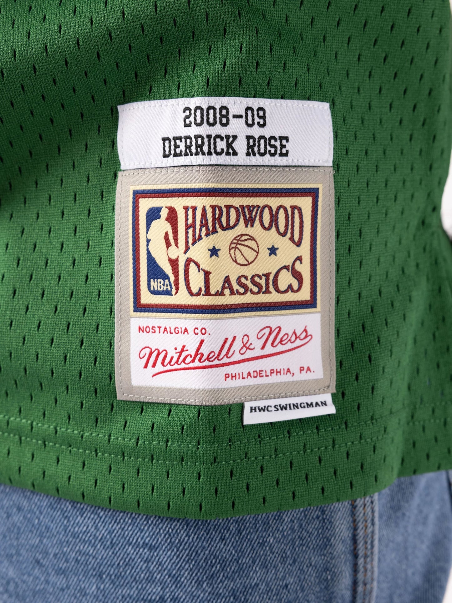 MNA-R35 (Mitchell and ness swingman jersey bulls derrick rose 08-09 alt green) 32498695