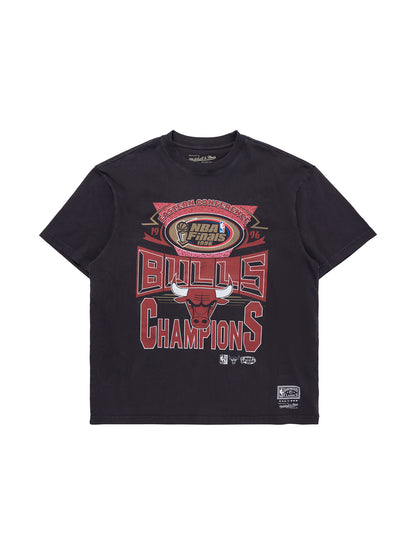 MNA-N37 (Mitchell and ness chisel championship tee bulls overdye black) 724939163