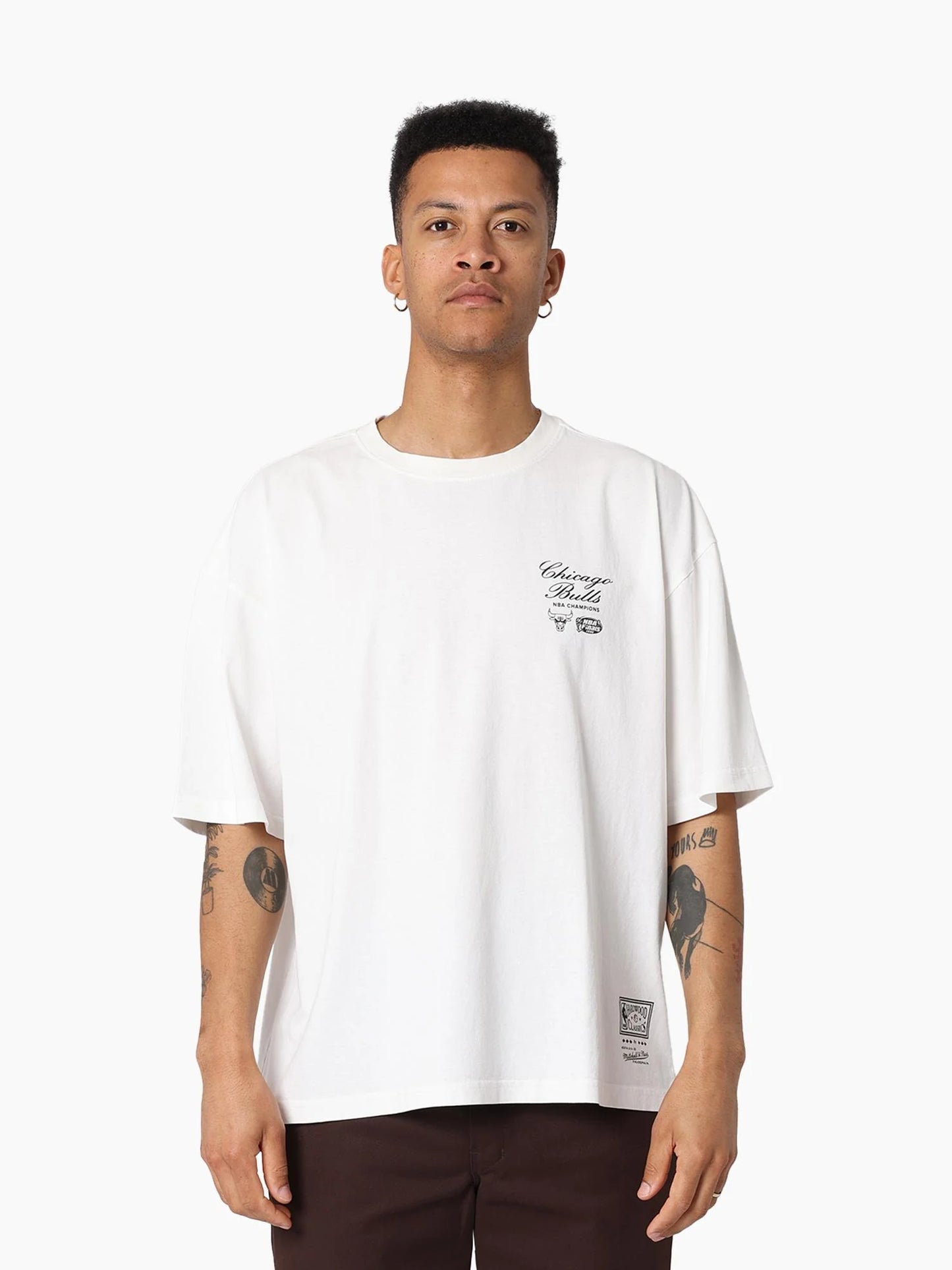 MNA-T48 (Mitchell & ness chicago bulls the champions ring t-shirt vintage white) 112593478