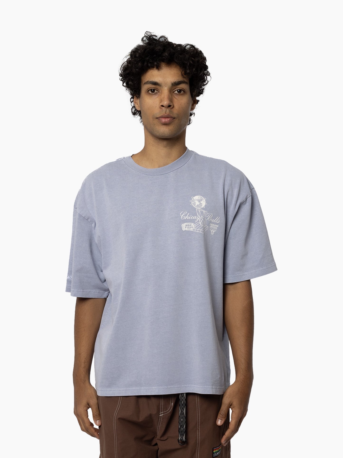 MNA-D45 (Mitchell & ness worldwide tee bulls cyan blue) 72593478