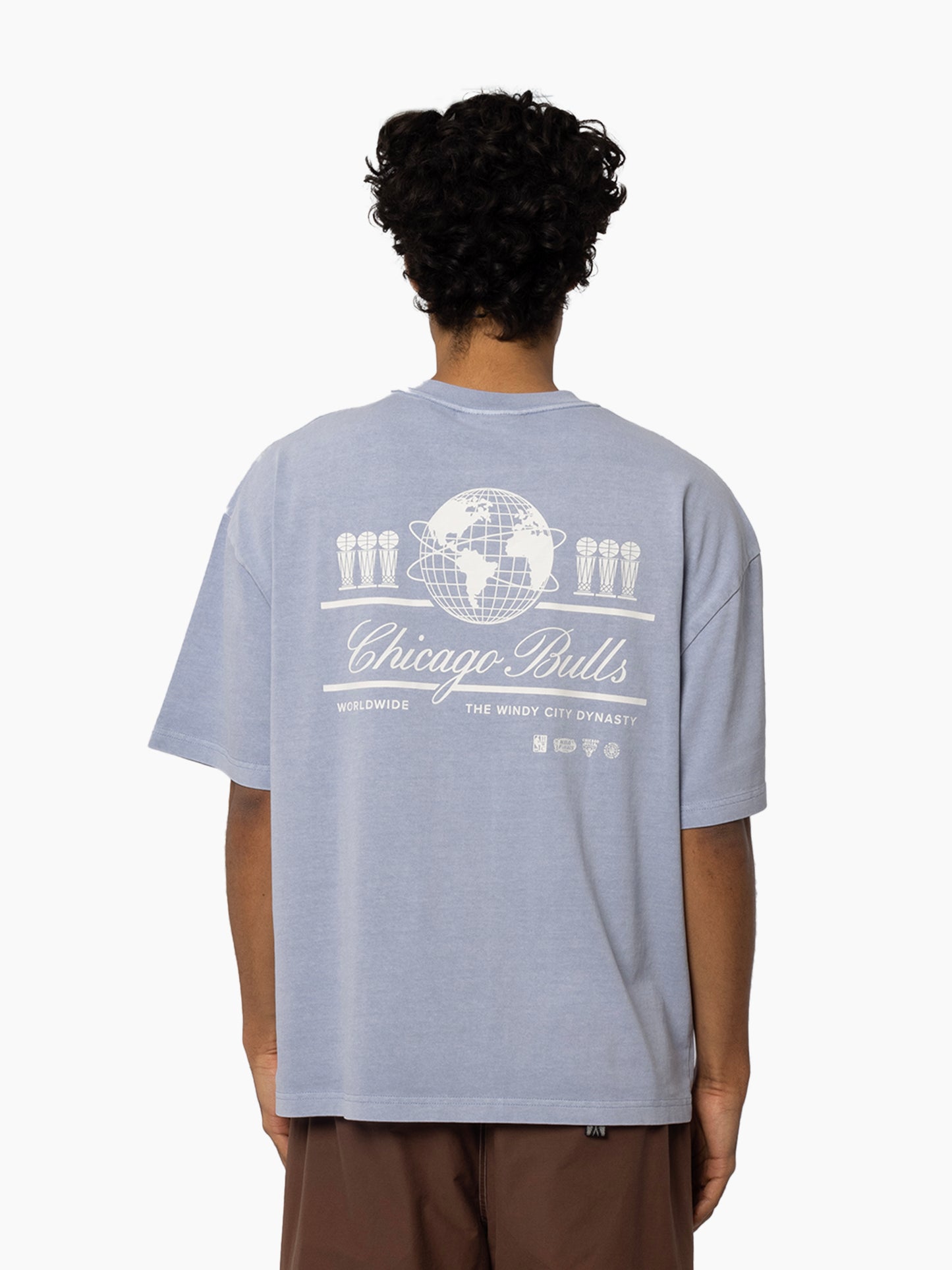 MNA-D45 (Mitchell & ness worldwide tee bulls cyan blue) 72593478