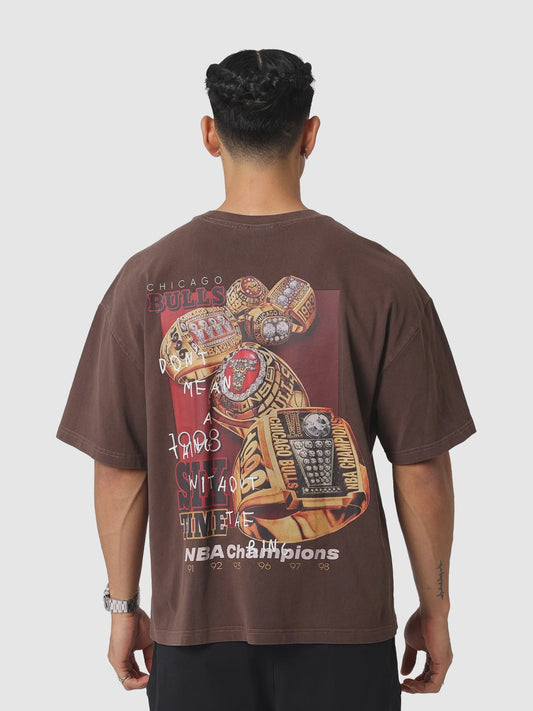 MNA-K49 (Mitchell & ness chicago bulls don't mean a thing tee washed chocolate) 122593478