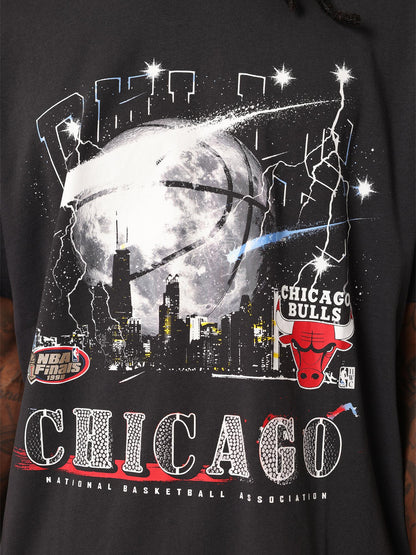 MNA-X49 (Mitchell & ness chicago bulls windy city tee washed black) 12692391