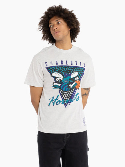 MNA-T33 (Mitchell and ness tri logo tee hornets silver marle bros) 112393477