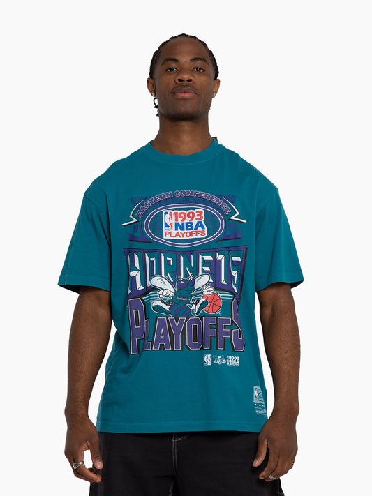 MNA-O37 (Mitchell and ness chisel championship tee hornets teal) 724939163