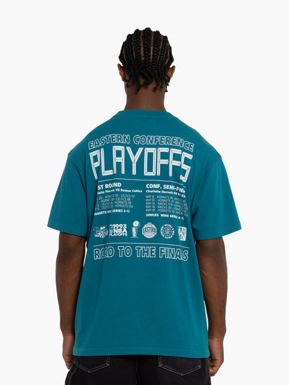 MNA-O37 (Mitchell and ness chisel championship tee hornets teal) 724939163