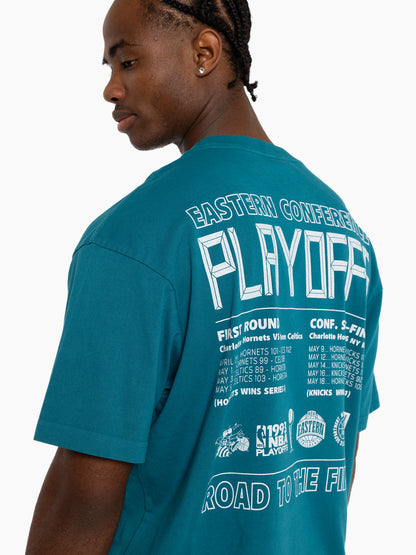 MNA-O37 (Mitchell and ness chisel championship tee hornets teal) 724939163