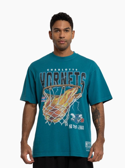 MNA-S37 (Mitchell and ness fire & lightning tee hornets teal) 82493478