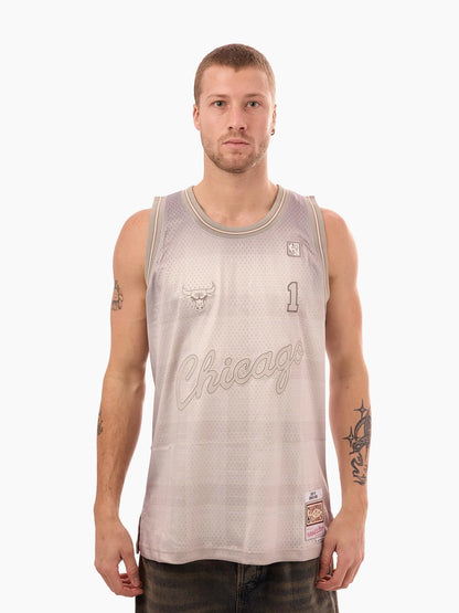 MNA-K51 (Mitchell & ness energy jersey bulls derrick rose gunpowder/grey plaid) 52699130