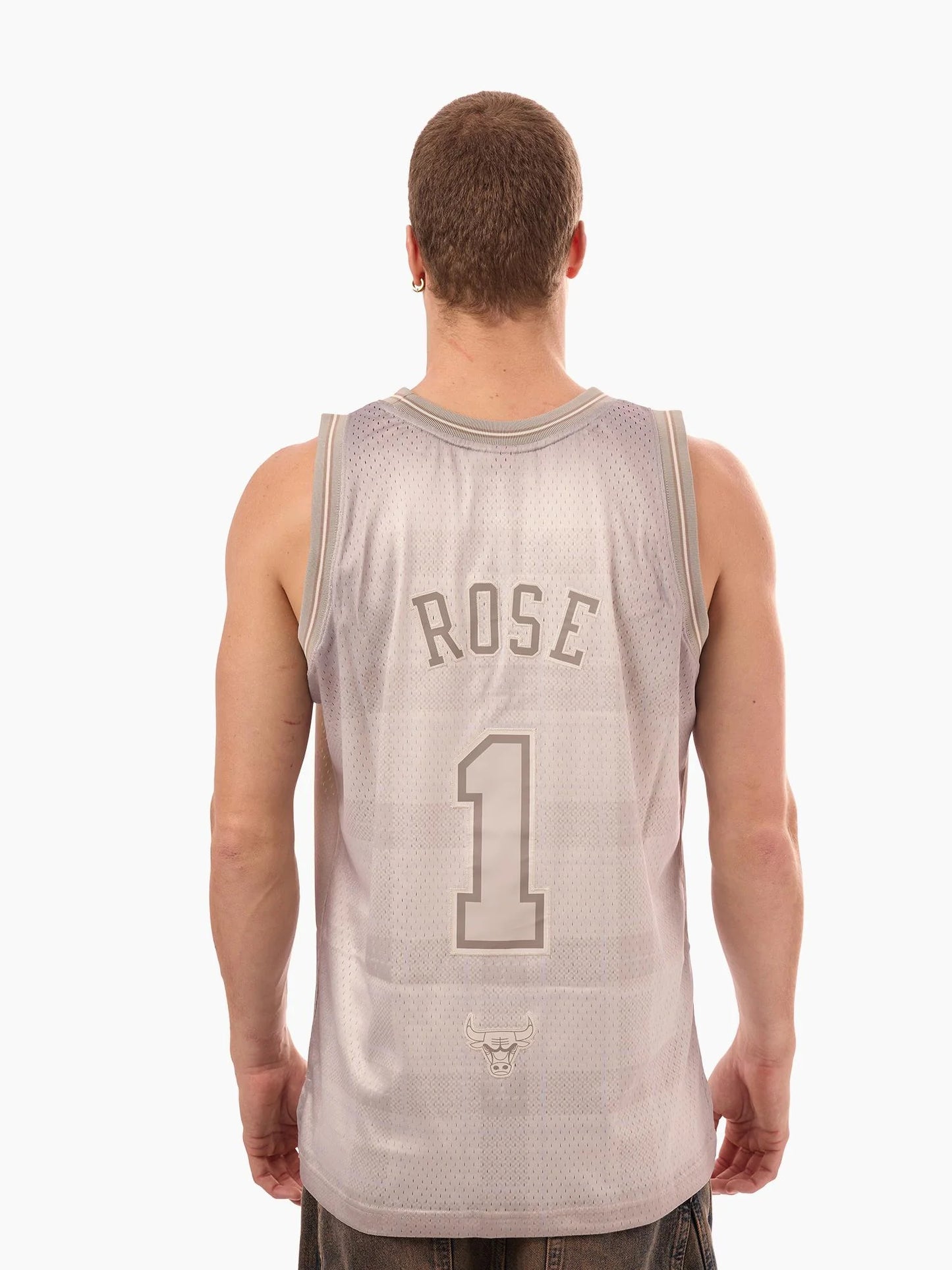 MNA-K51 (Mitchell & ness energy jersey bulls derrick rose gunpowder/grey plaid) 52699130