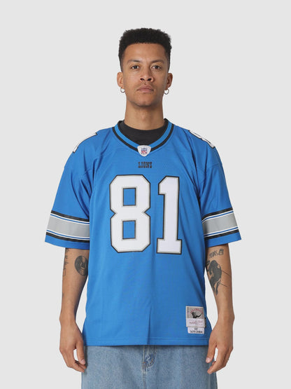 MNA-Z46 (Mitchell & ness Calvin Johnson 2007 Detroit Lions Legacy Jersey #81 blue) 925910869