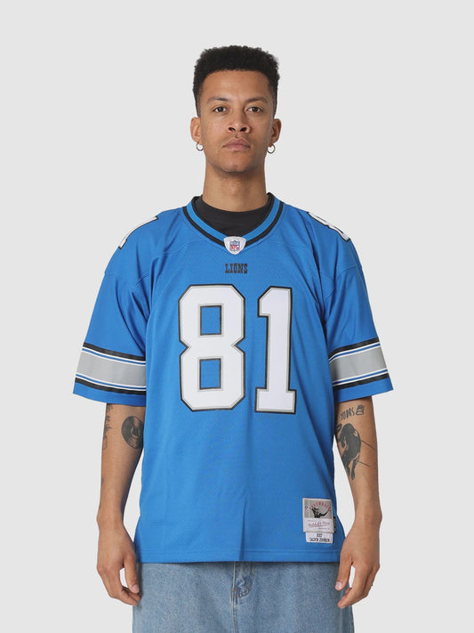 MNA-Z46 (Mitchell & ness Calvin Johnson 2007 Detroit Lions Legacy Jersey #81 blue) 925910869