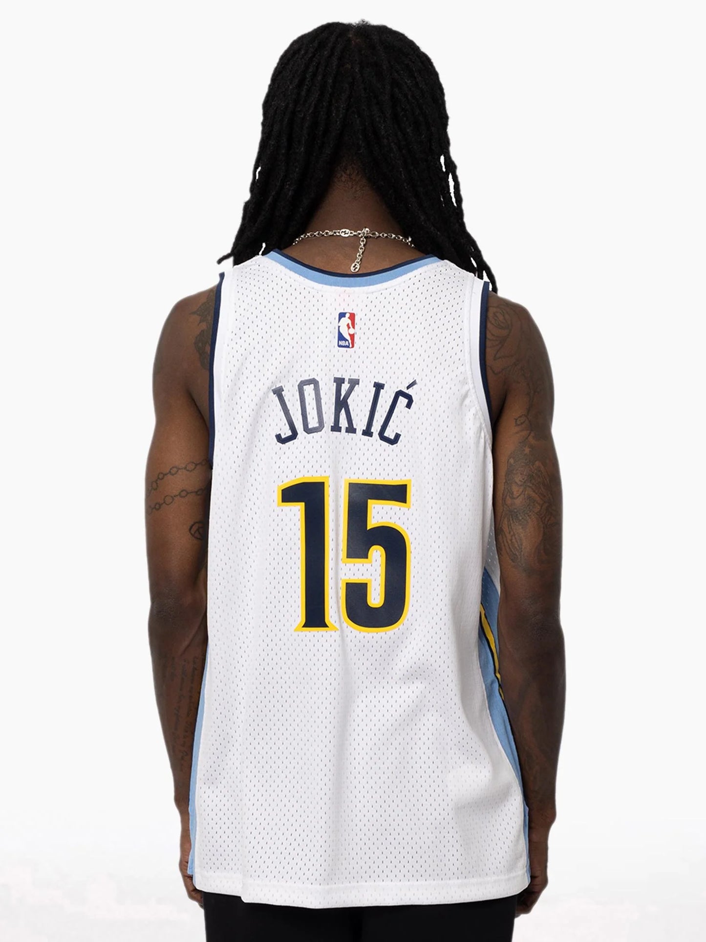 MNA-A50 (Mitchell and ness nba swingman jersey denver nuggets nikola jokic 16-17 home light blue) 12698260