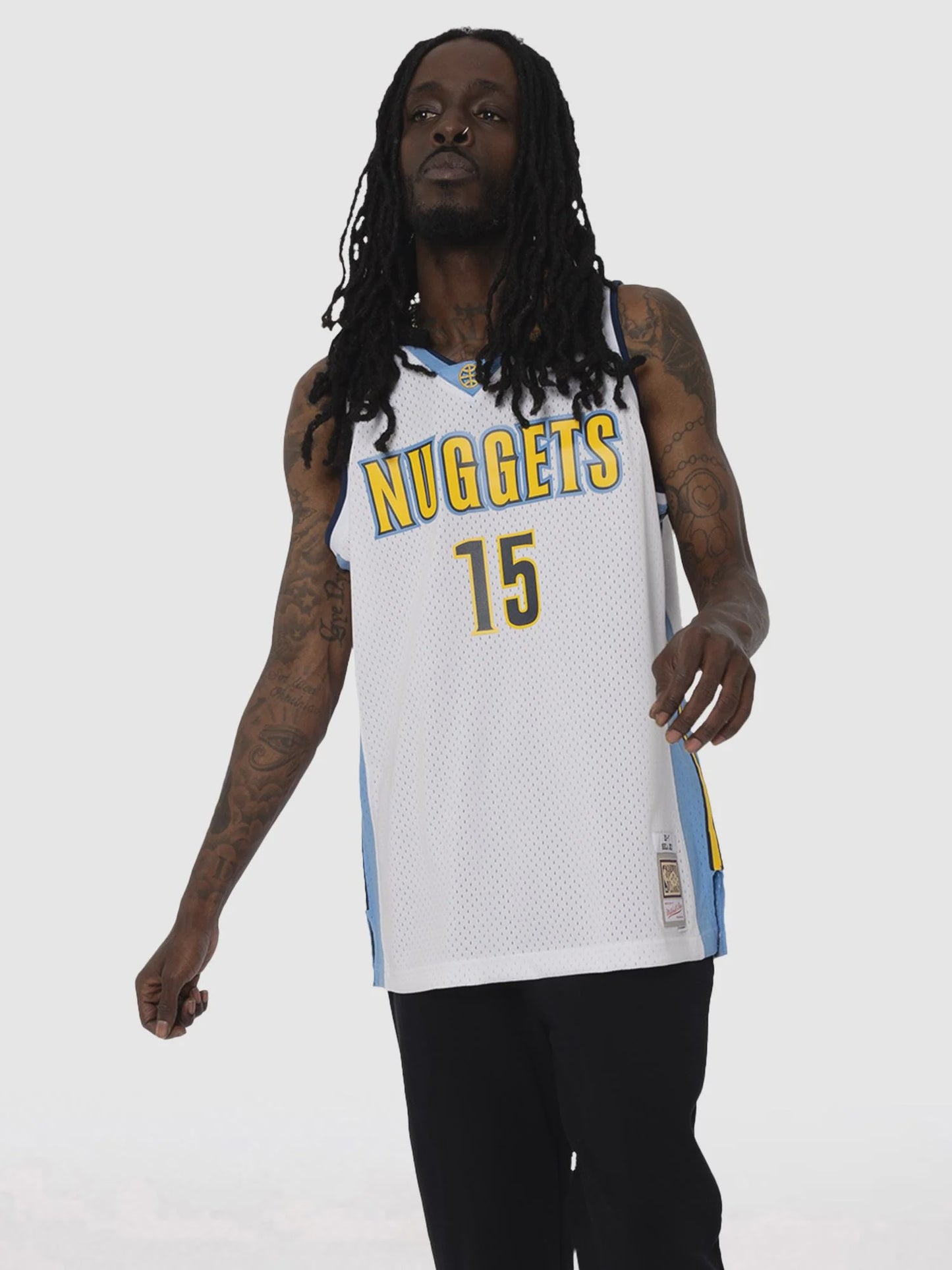 MNA-A50 (Mitchell and ness nba swingman jersey denver nuggets nikola jokic 16-17 home light blue) 12698260