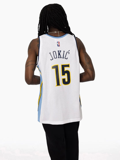 MNA-A50 (Mitchell and ness nba swingman jersey denver nuggets nikola jokic 16-17 home light blue) 12698260