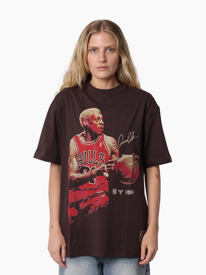 MNA-F46 (Mitchell & ness in the moment tee bulls rodman seal brown) 92593043