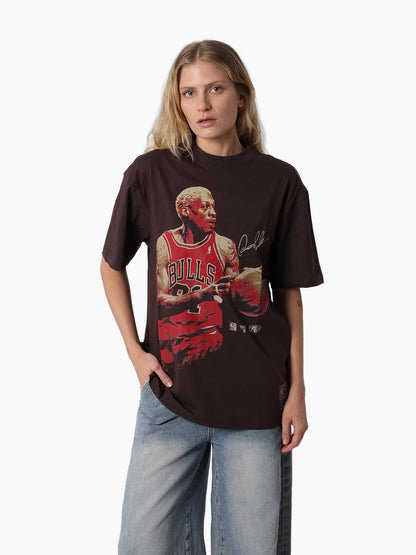 MNA-F46 (Mitchell & ness in the moment tee bulls rodman seal brown) 92593043