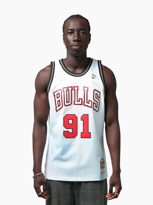 MNA-G51 (Mitchell and ness wrhse rave swingman jersey chicago bulls dennis rodman baby blue) 42699130