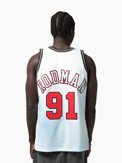 MNA-G51 (Mitchell and ness wrhse rave swingman jersey chicago bulls dennis rodman baby blue) 42699130