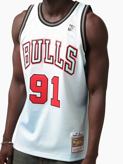 MNA-G51 (Mitchell and ness wrhse rave swingman jersey chicago bulls dennis rodman baby blue) 42699130