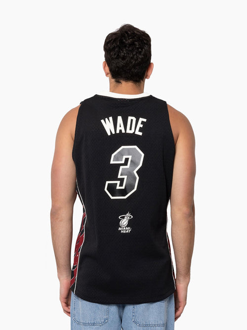 MNA-K48 (Mitchell & ness swingman jersey tip-off miami heat dwyane wade black) 102599130