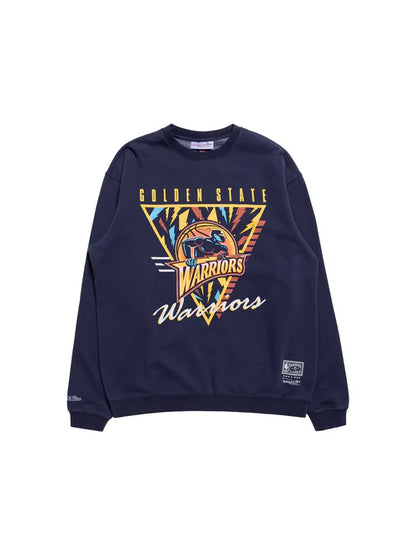 MNA-R29 (Mitchell and ness tri logo crew warriors blue) 72396087